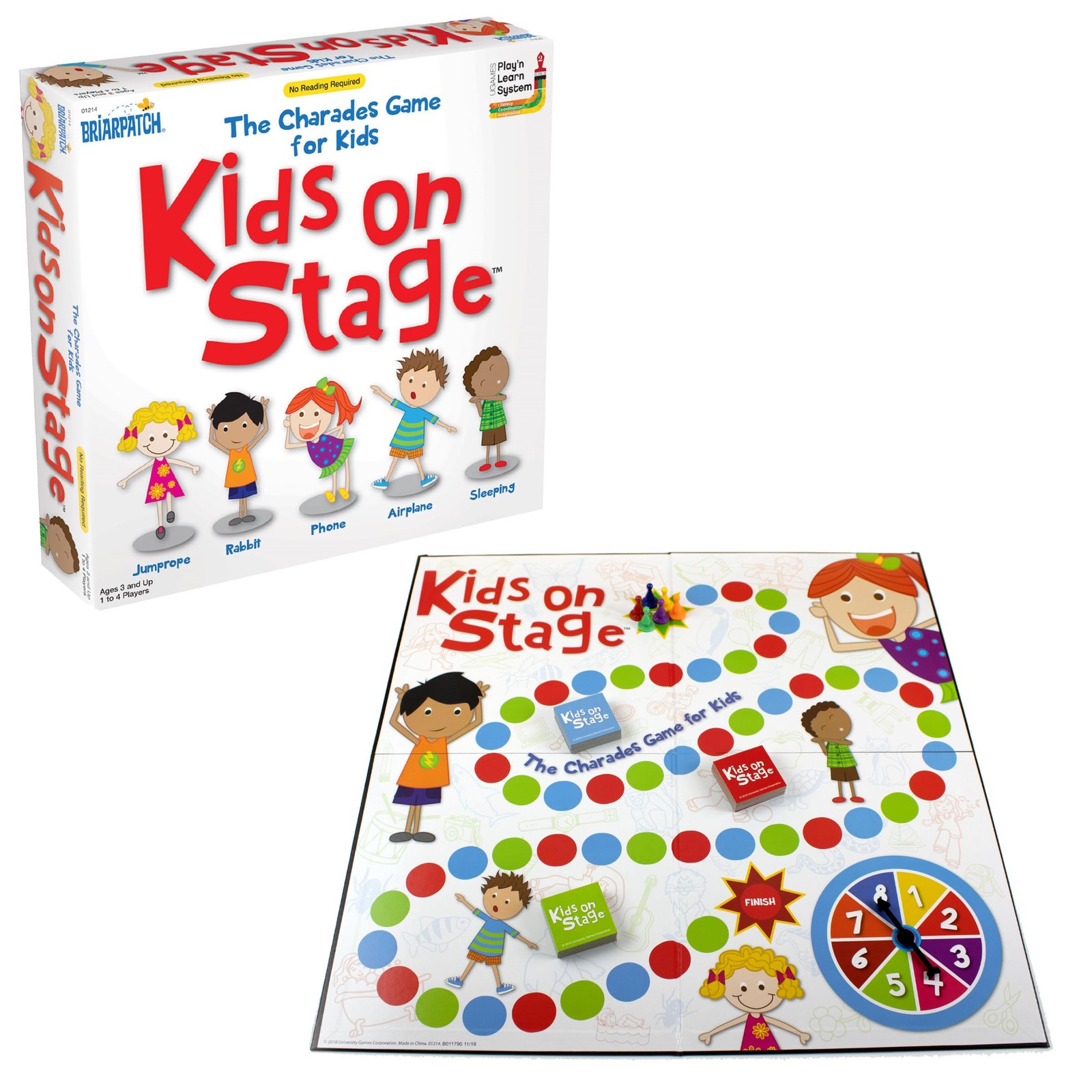 University Games Kids on Stage Game, Grades PreK+ (UG-01214) One Size, Red
