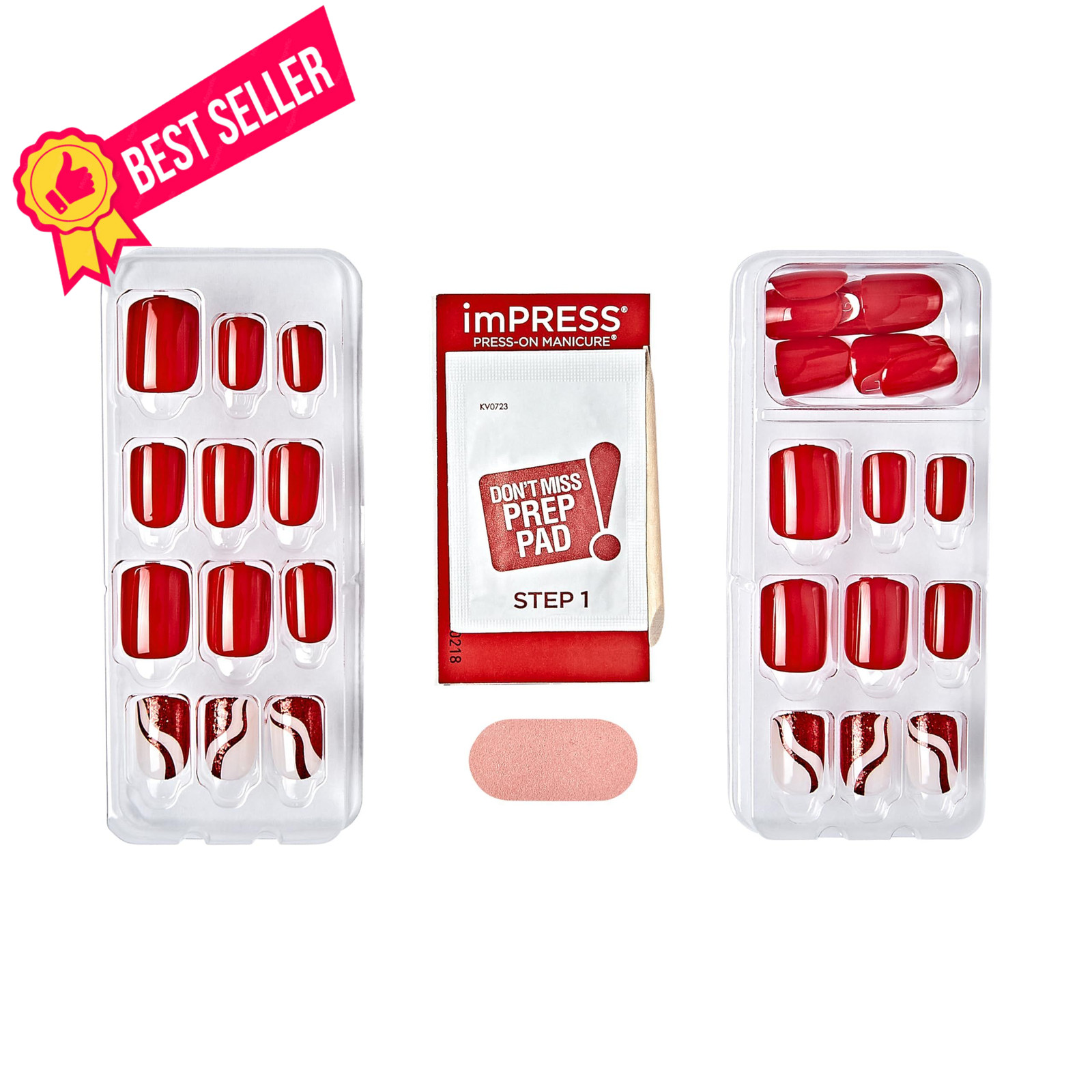 Kiss Impress Design Press On Nails, 33 Count (Pack of 1), Endlessly