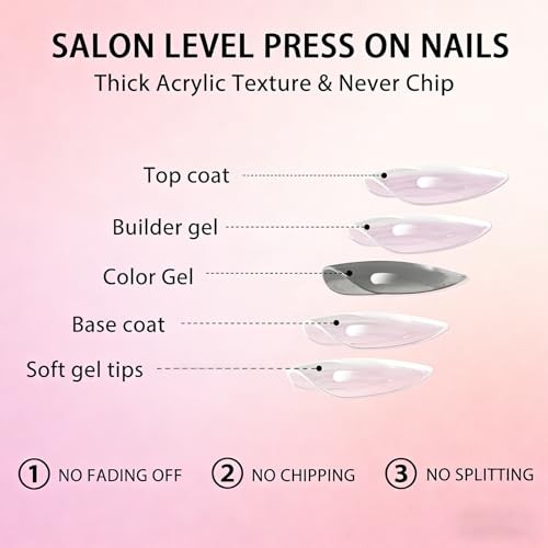 Gold Press on Toenails Square French Fake Toe Nails Press ons Short style 4
