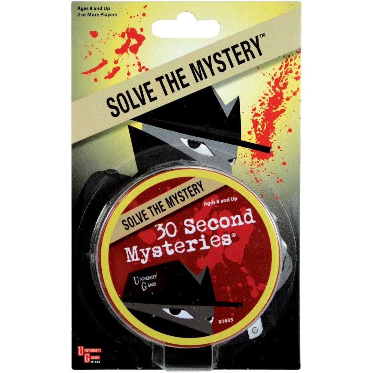 University Games Mystery, Mind and Logic – 30 Second Mysteries One Size, Red