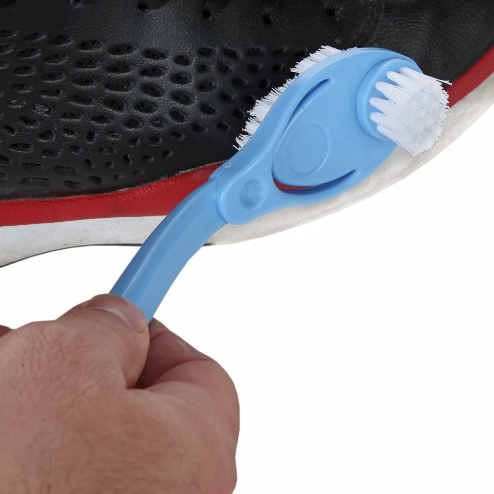 2-Sided 3 Brush Multi-Purpose Brush for Sneakers, Finger Nails, Kitchen & More