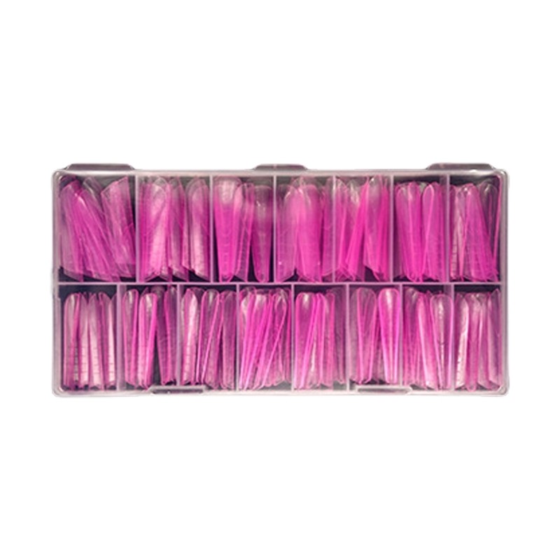 Clear Duals Acrylic Nail System Form UVS Gel Nail Mold Full Cover Fasle Nail Tip