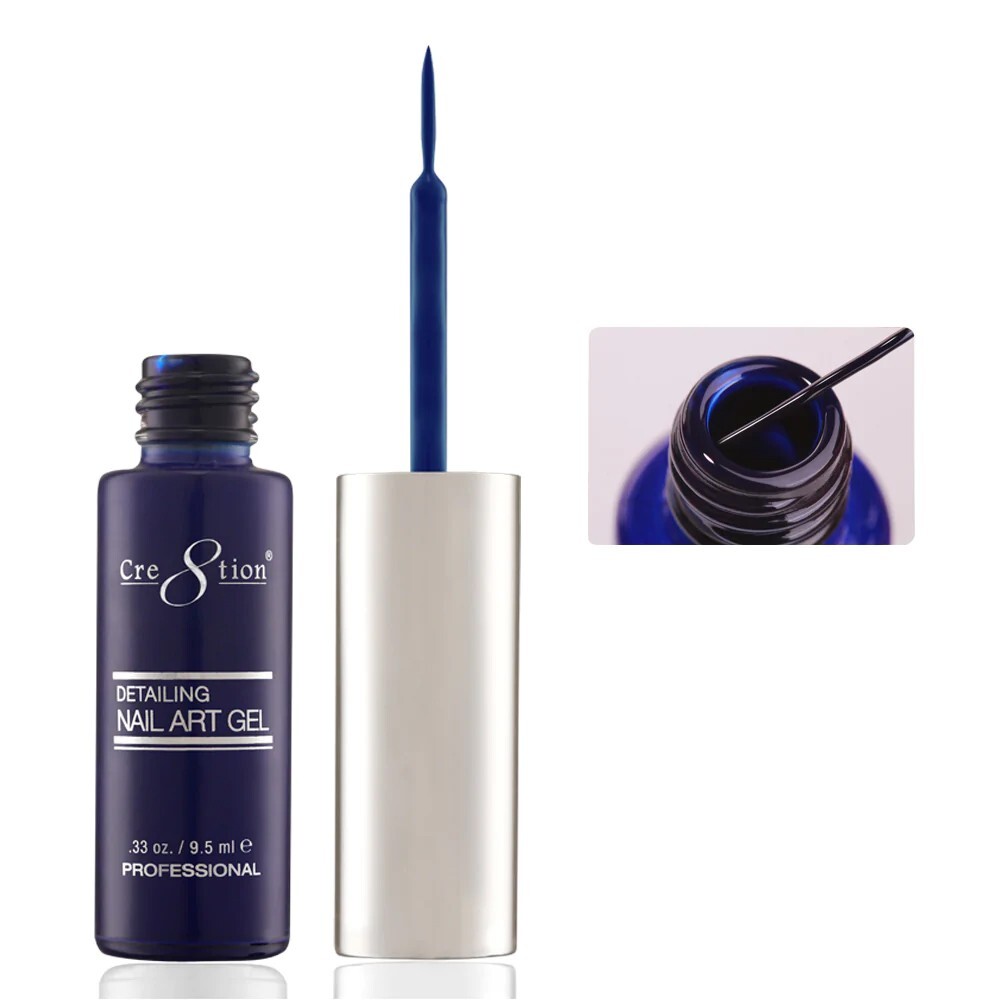 Cre8tion Detailing Nail Art Gel .33 Oz – #14 Navy Blue