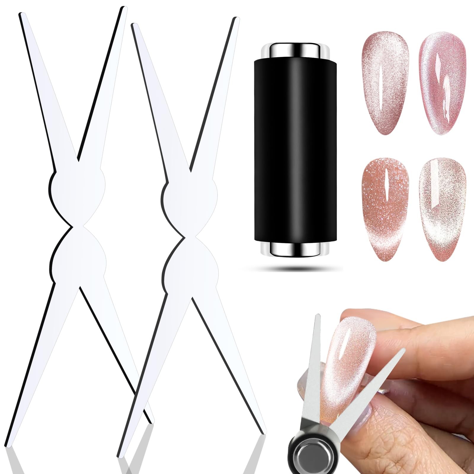 Double-head French Nail Magnet Tool for Home DIY, Salon, Studio, Nail Art Tools