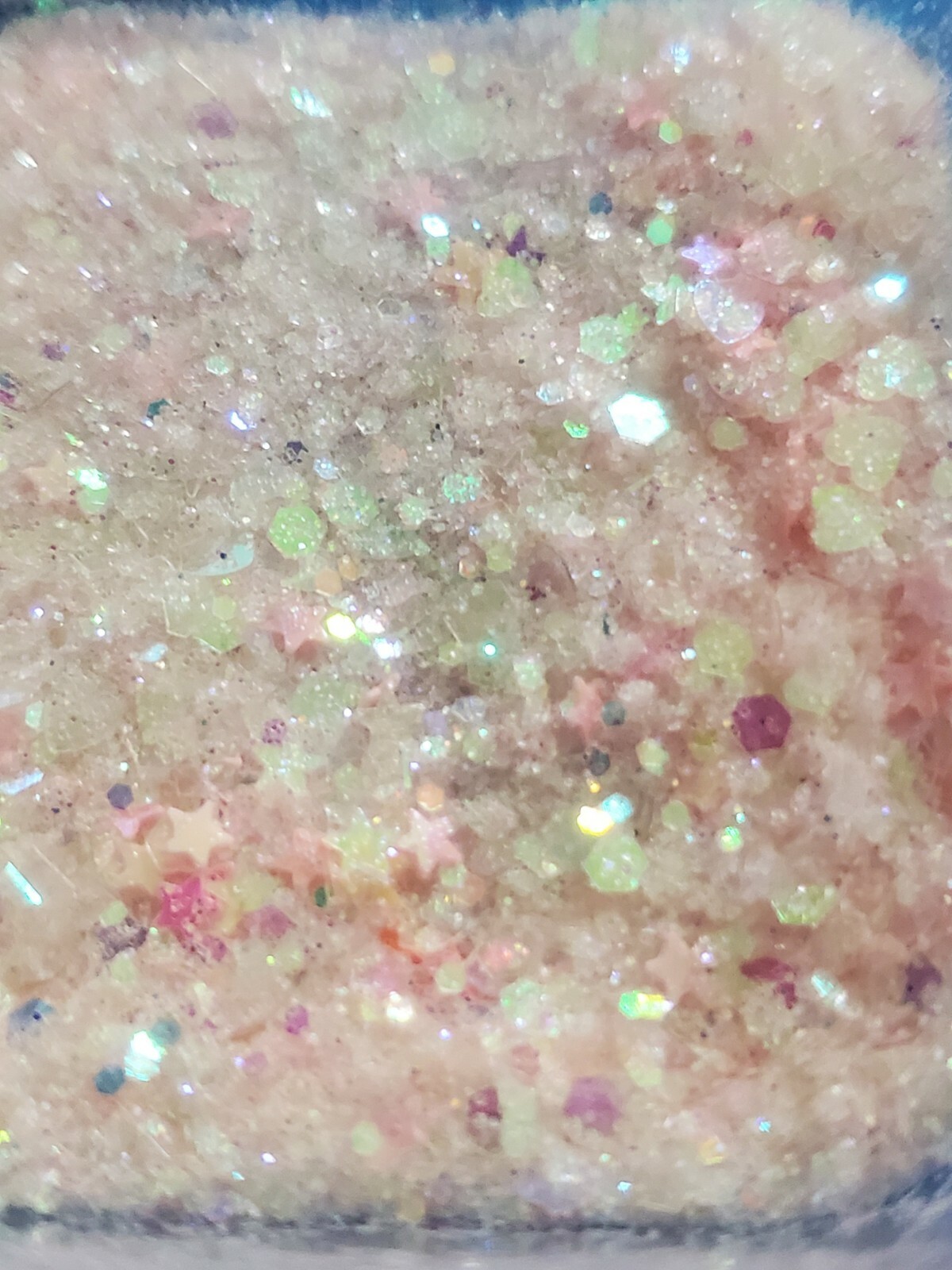 Strawberries & Cream | Iridescent Pink Glitter Mix|Nail Art|Acrylics & Gels