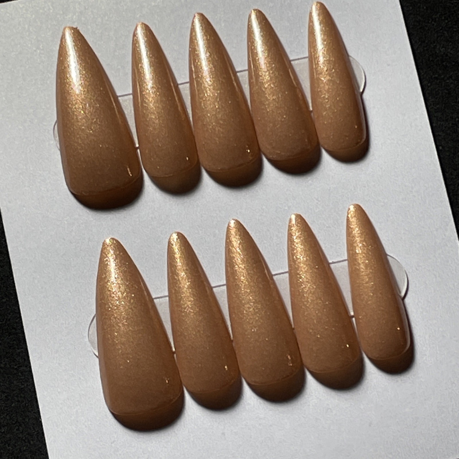 10 Handmade Press-on Nails ~ Number 43 ~ Size Medium ~