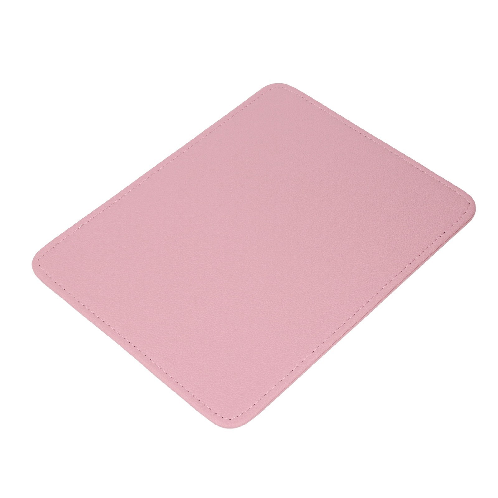 Pink Nail Art Table Mat PU Leather Washable Litchi Pattern Nail Pad Manicure