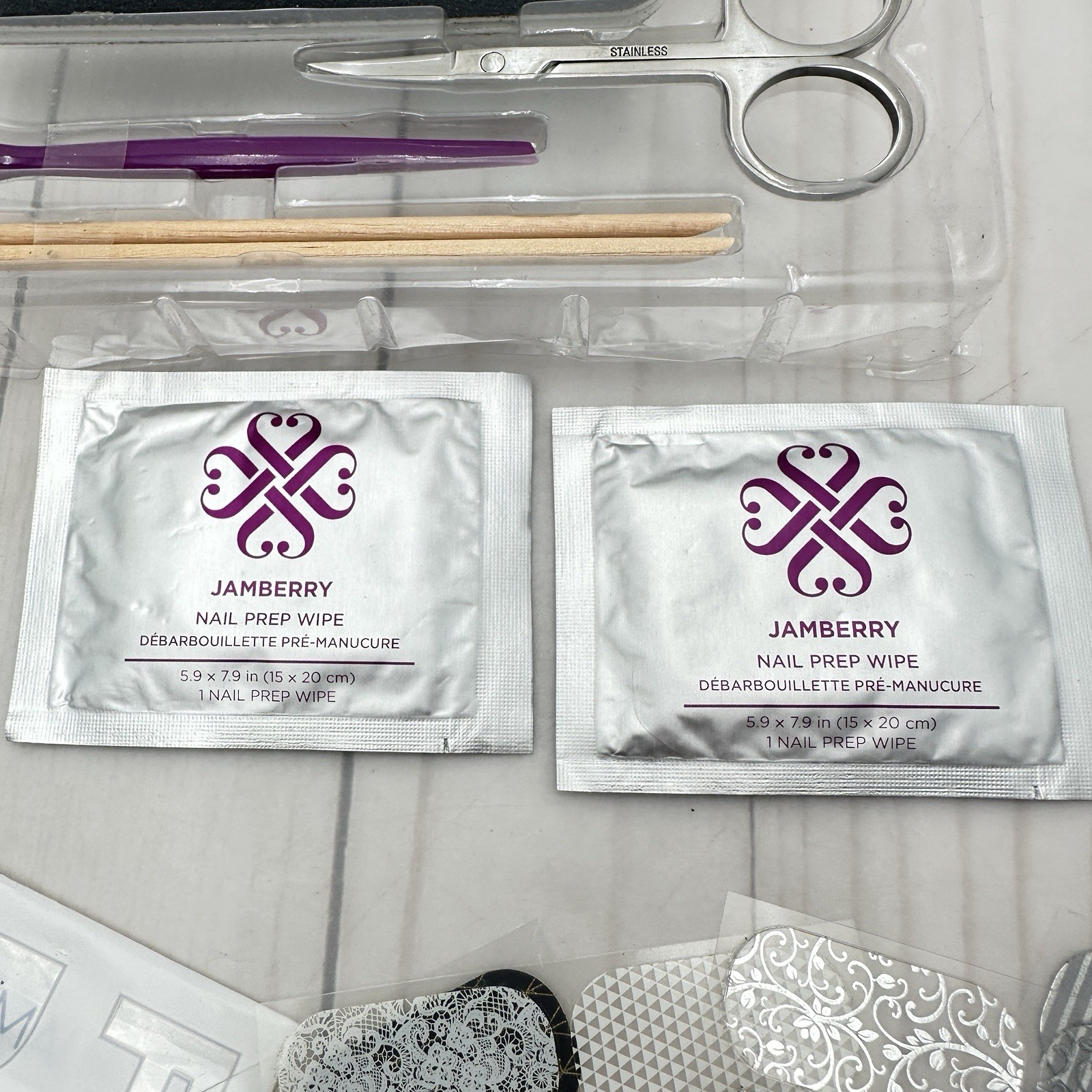 Jamberry Mini Heater Nail Wrap Starter Kit Open Box Unused Wraps Tools Lot