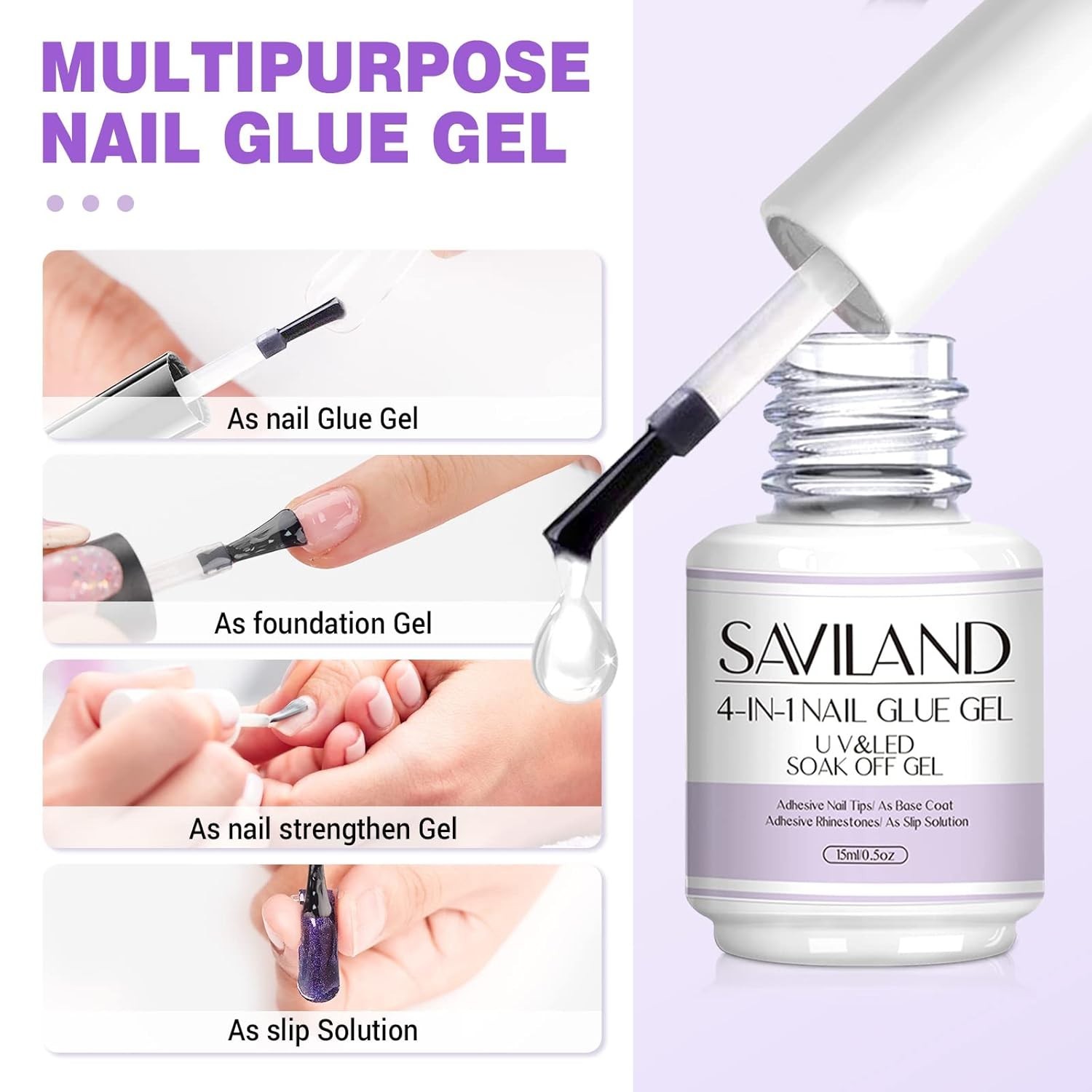 UV Gel Nail Glue & Mini Lamp Kit: Flawless Extensions for DIY Enthusiasts