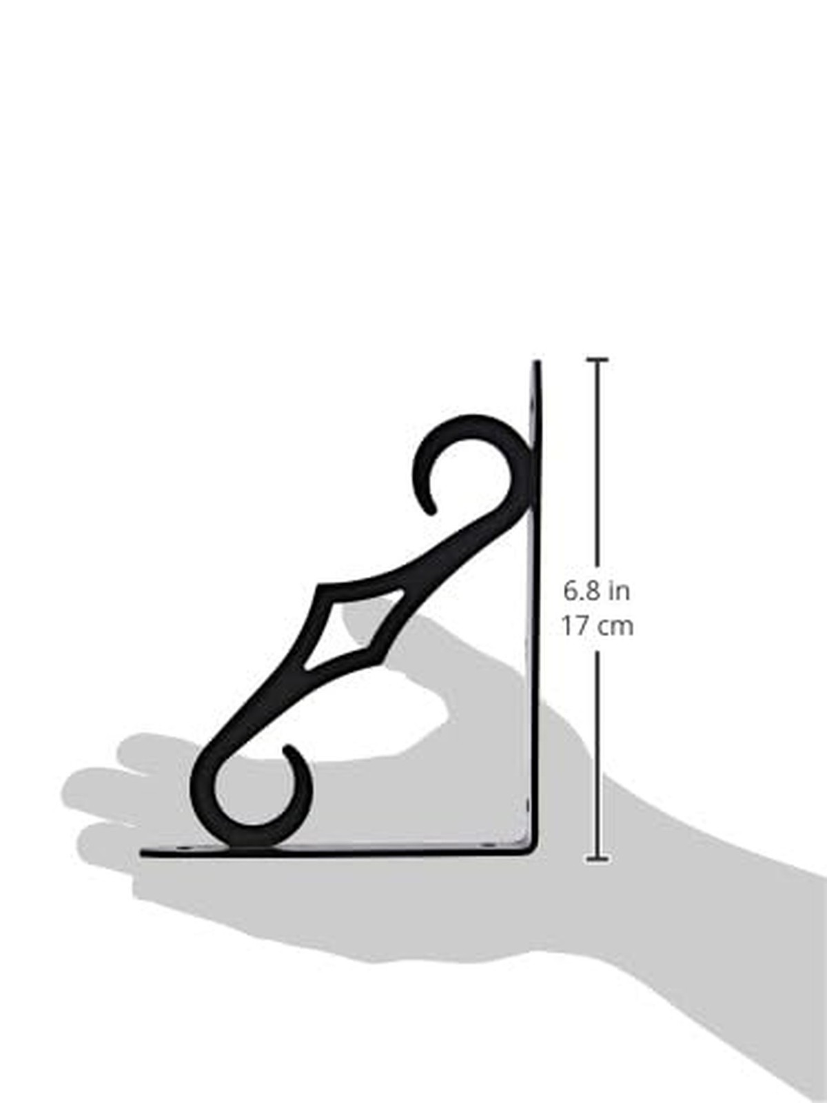 Knape & Vogt John Sterling Colonial Style Decorative Shelf Bracket, 7-Inch, B…