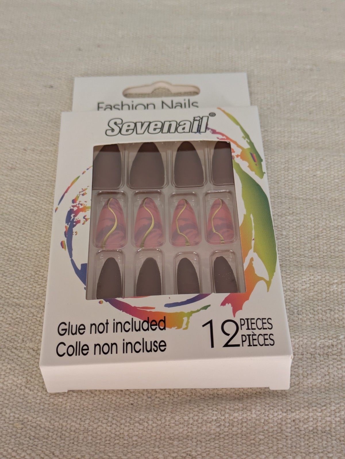 Sevenail Fashion Nail Set 12 Piece Holiday Colors