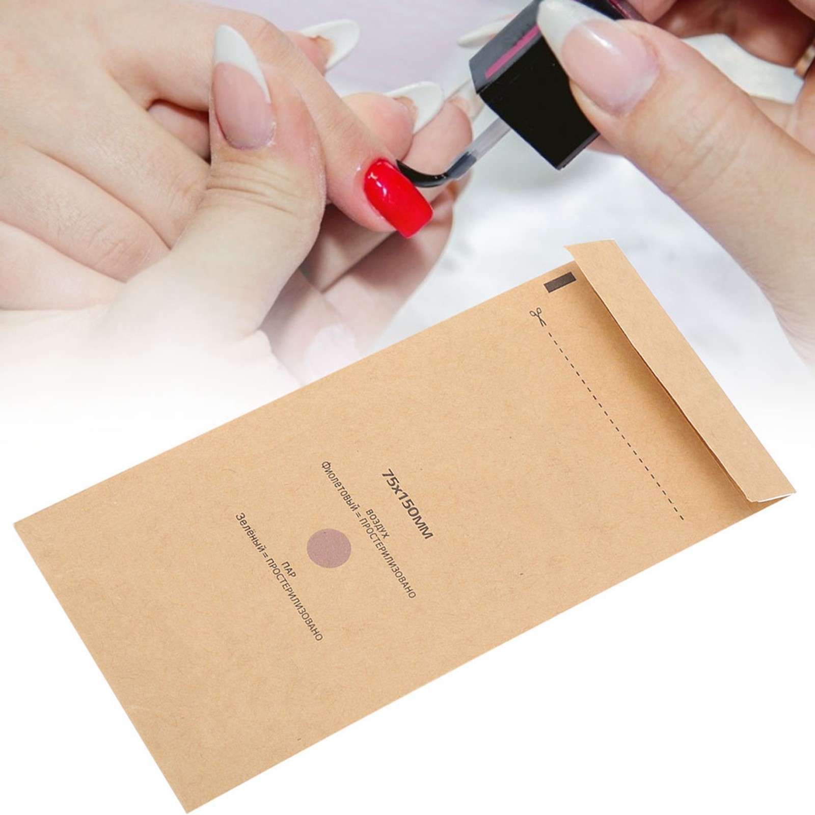 100Pcs Disinfection Pouch Safe And Lightweight For Nail Tools Easy To Use