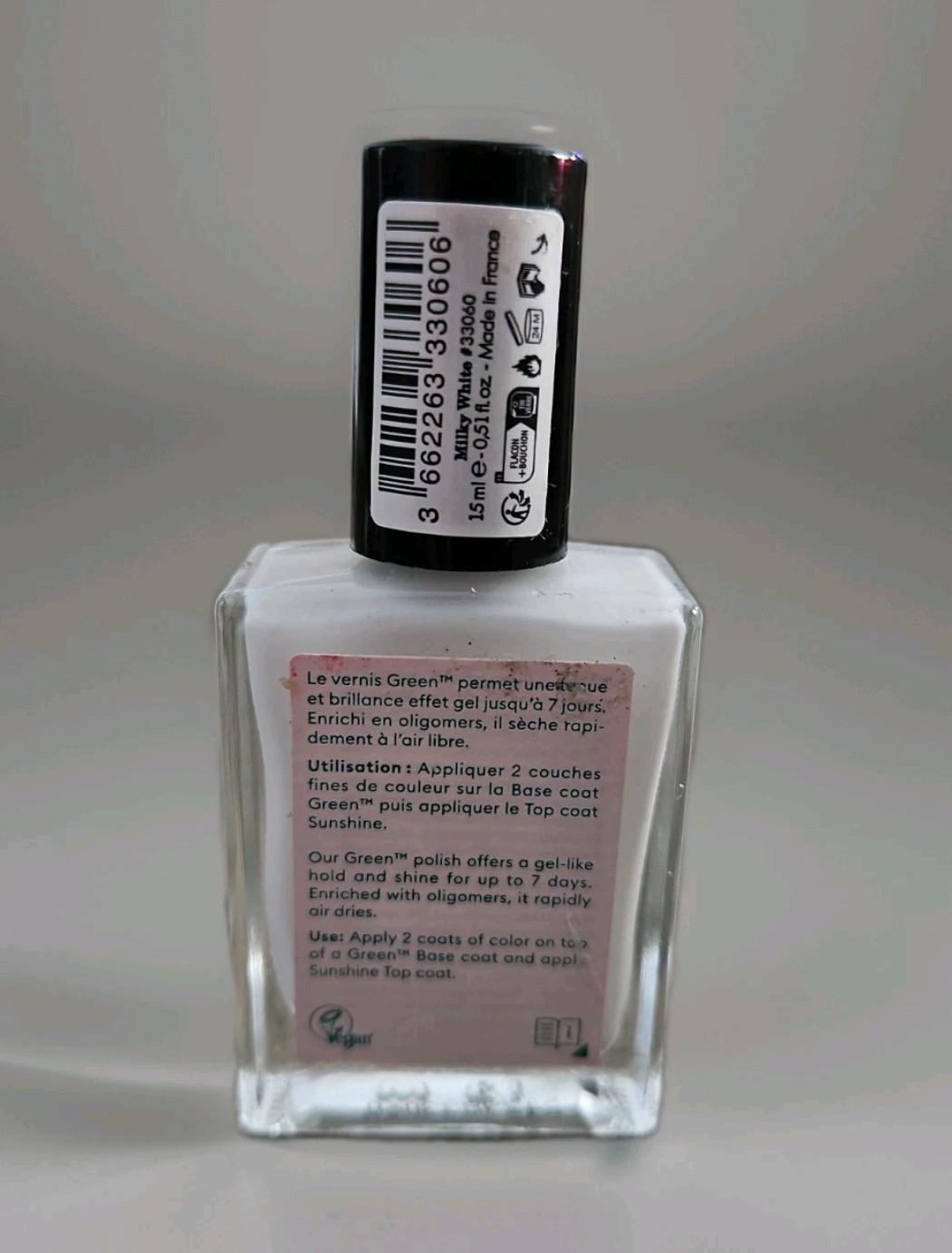Manucurist Green Quick Dry Nail Polish In Milky White