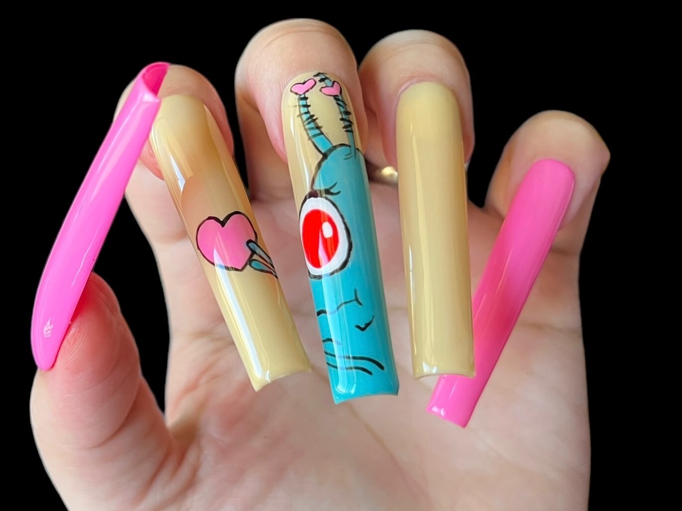 Luxurious Handmade Acrylic Press On Nails – A1 – High Quality, Reusable