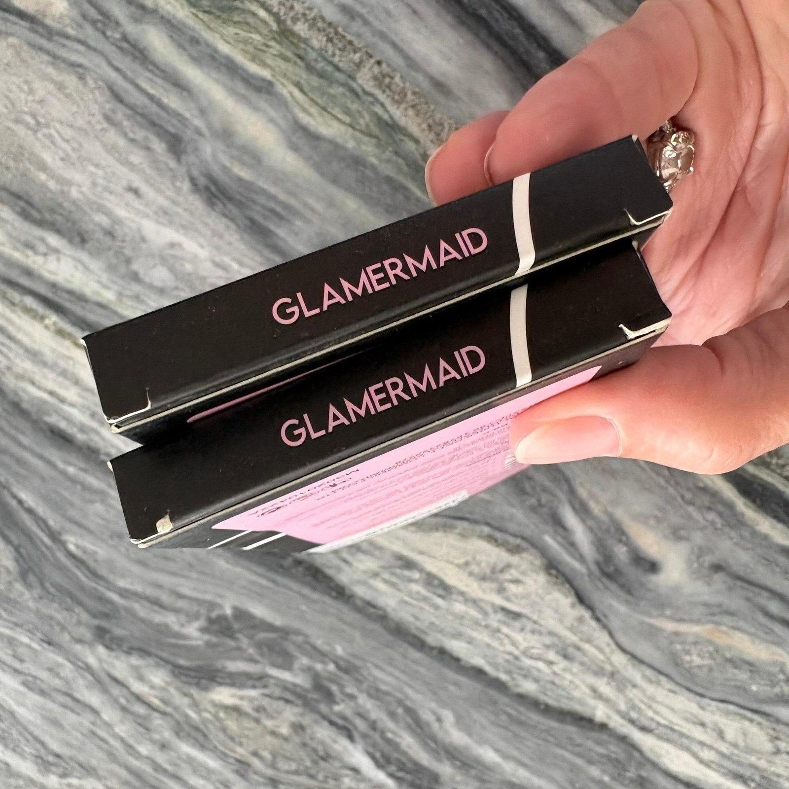 Glamermaid Handmade Press On Nails 2 Sets Champagne Gold Cat Eye Gel M302010422A