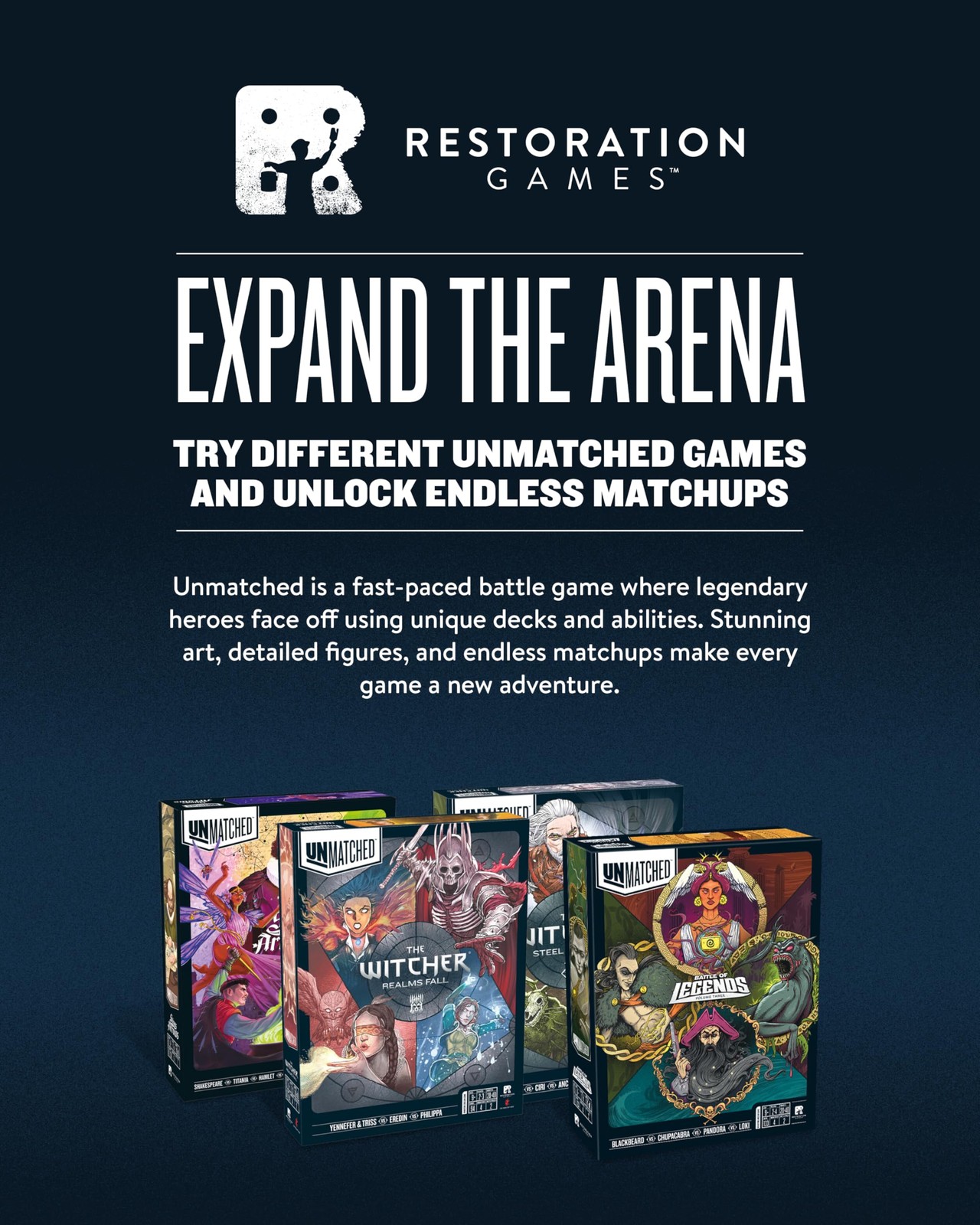 Restoration Games Unmatched Cobble & Fog – 9x3x11.6 inches, Not Applicable