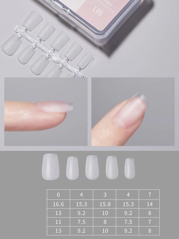 Short Round Wearable Nail Tips