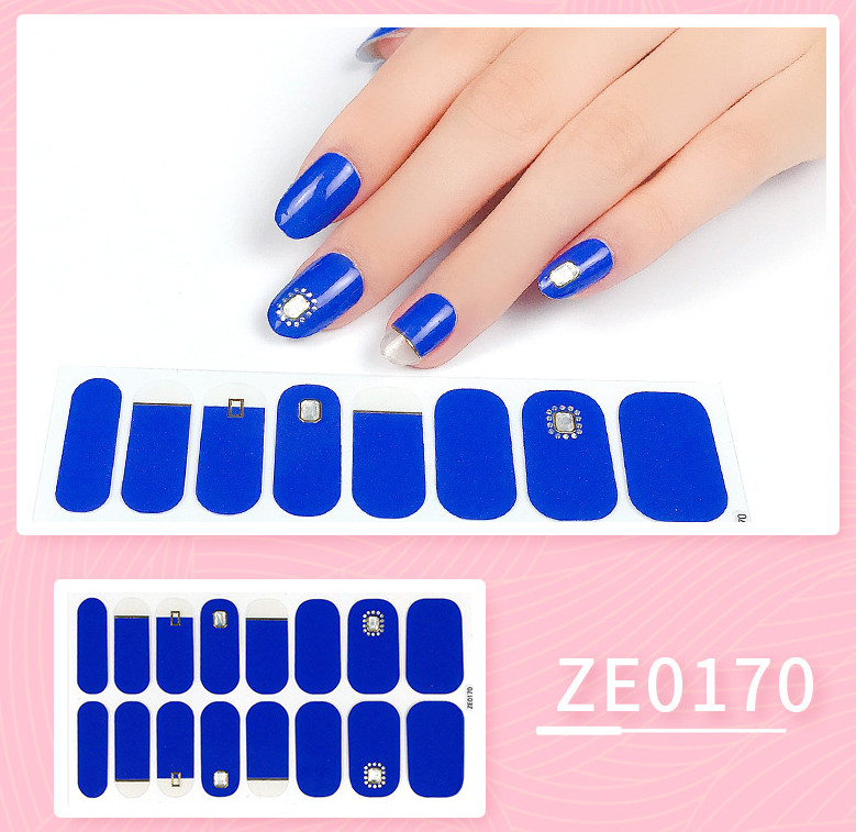 Full Size 3D Nail Wraps Stickers Polish Manicure Art Self Stick Decor Strip NS23
