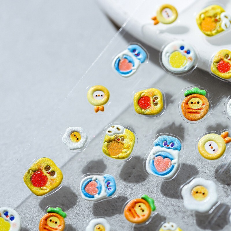 3D Carrot Clay Nail Art Stickers, DIY Nail Art (78)