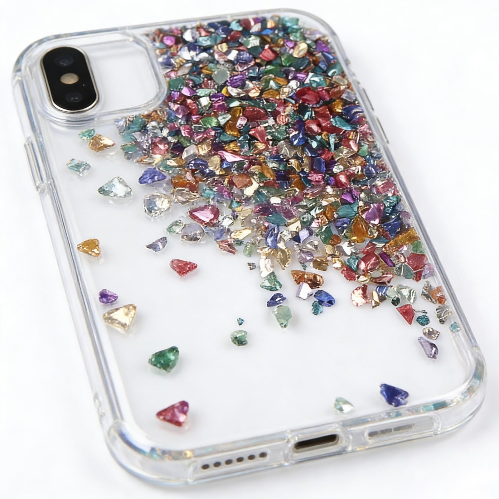 Crushed Glass Irregular Chips, 20g 2-3mm Irregular Glitter Transparent Gravel…