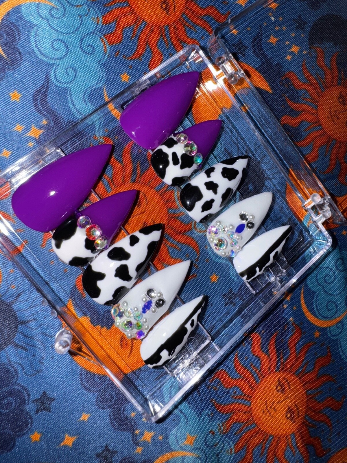 Cow Print Press On Nails