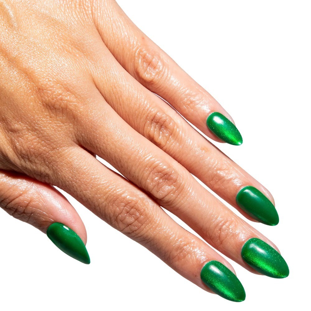 Chill Tips Press On Nails, Emerald Tower, Oval Style, 30 Count