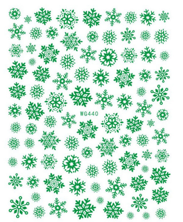 5D Embossed Snowflake Nail Sticker Self-Adhesive DIY Manicure Art Decals ns20