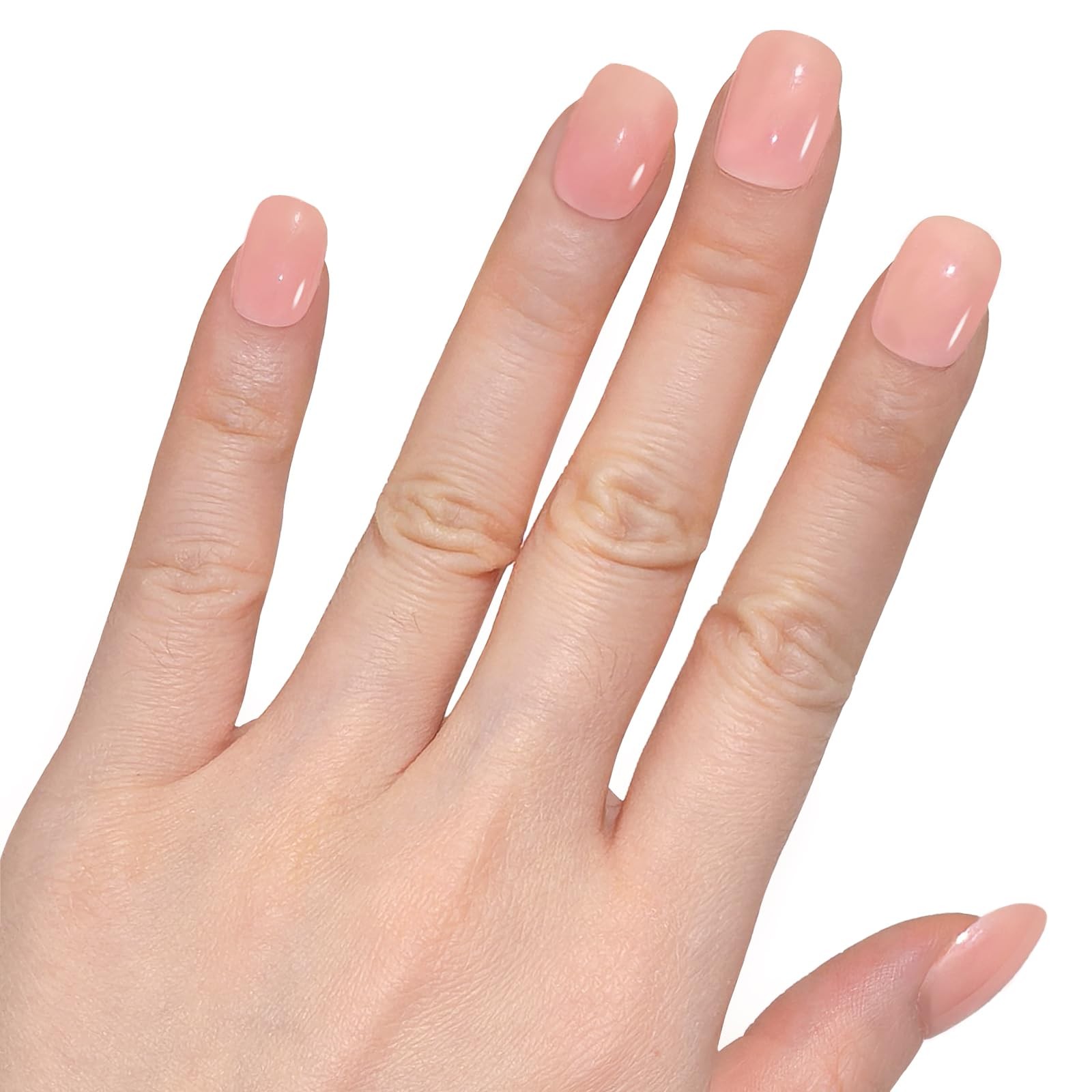 GLAMERMAID Extra Short Press on Nails, 24 Count (Pack of 1), Aurora Pink