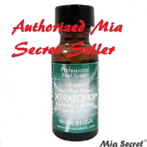 Mia Secret No Burn Acid Free Nail Primer Xtra Bond 1oz 30ml * Authentic Brand