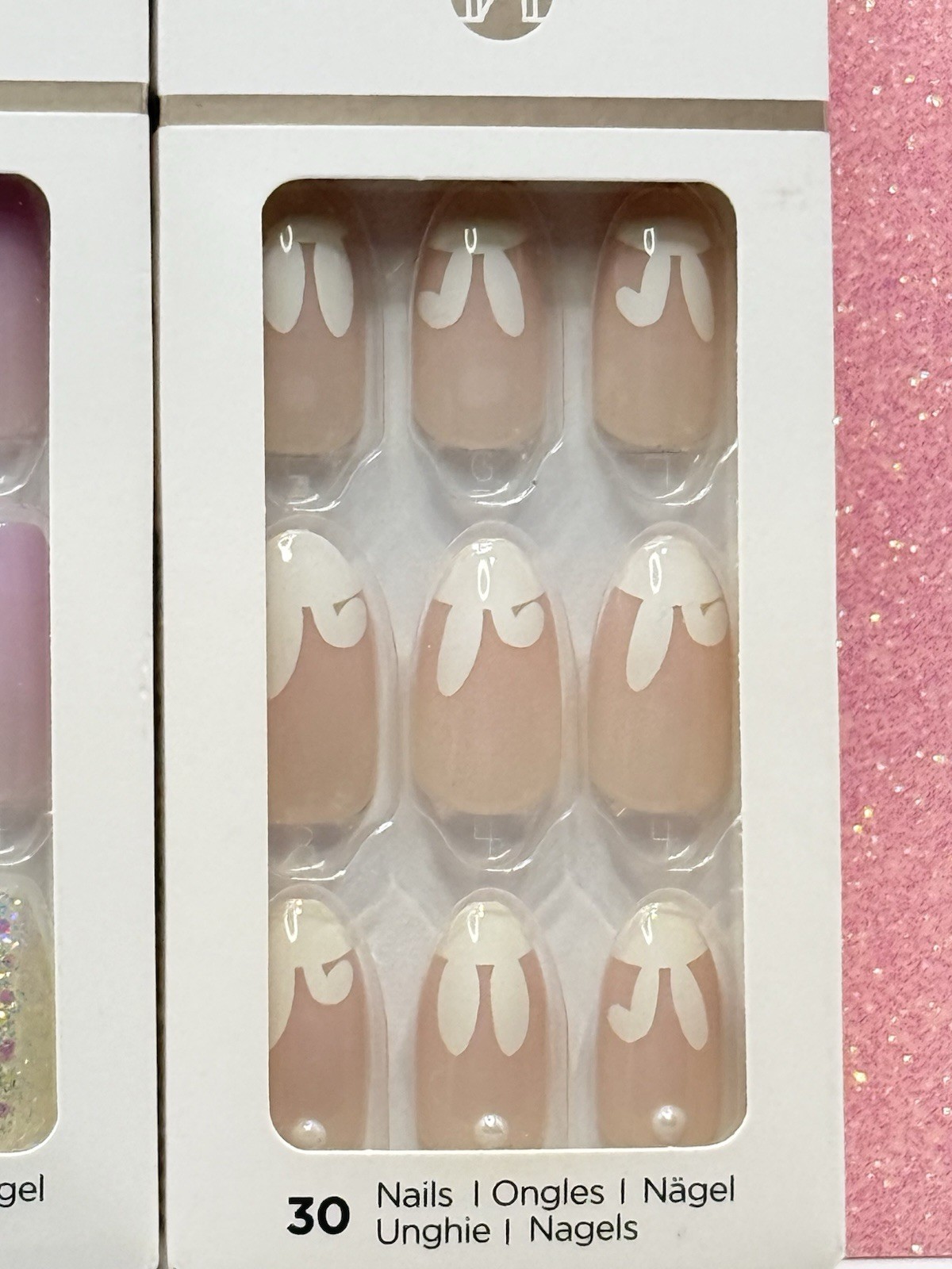 Kiss imPRESS No Glue Press-On Nails Manicure Medium Spring (Lot Of 3)