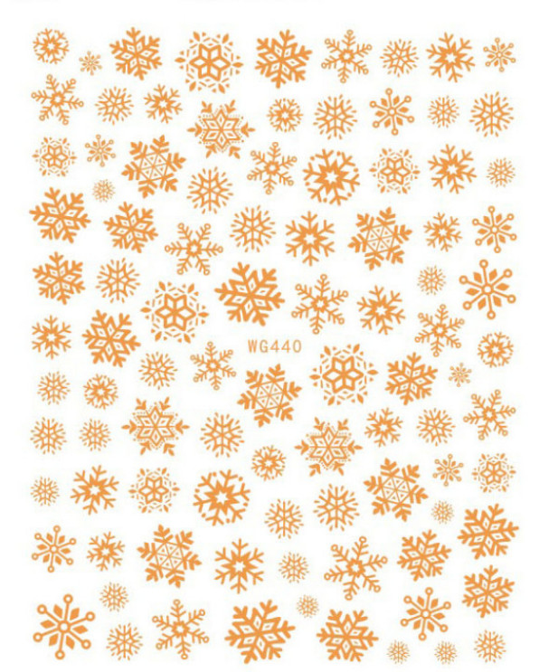 5D Embossed Snowflake Nail Sticker Self-Adhesive DIY Manicure Art Decals ns20