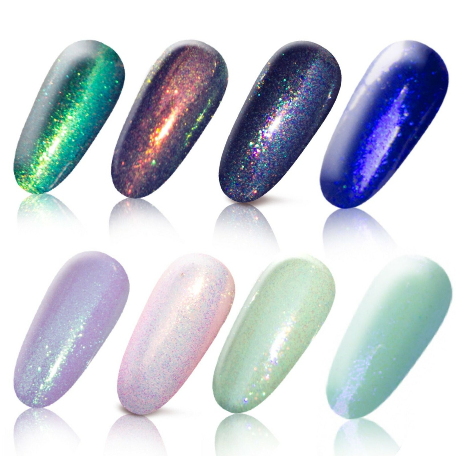 Nail Glitter Powder Mermaid Effect Colours Iridescent Craft Shimmer Unicorn