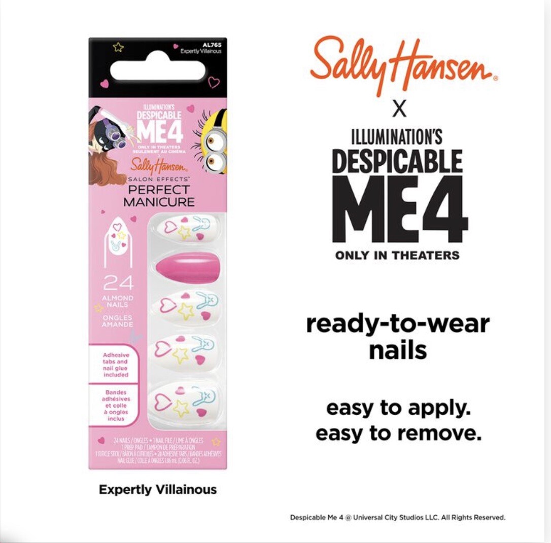Sally Hansen Salon Effects Perfect Manicure ~ Despicable Me 4 ~ Expertly Villain