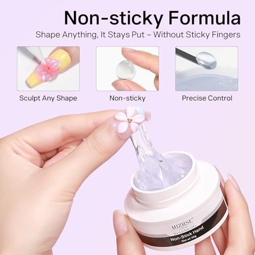 3D Nail Art Gel Clear and White Solid Builder Gel for Nails Clear& Milky White