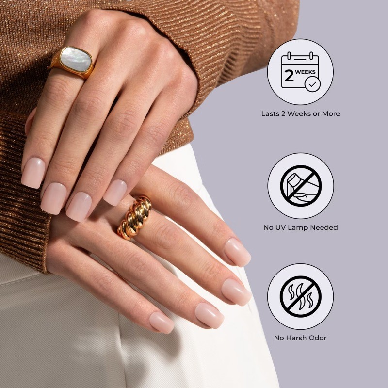 l Salon Dip Manicure Kit – Dipping Powder & 40 Fake Nails – 49ct