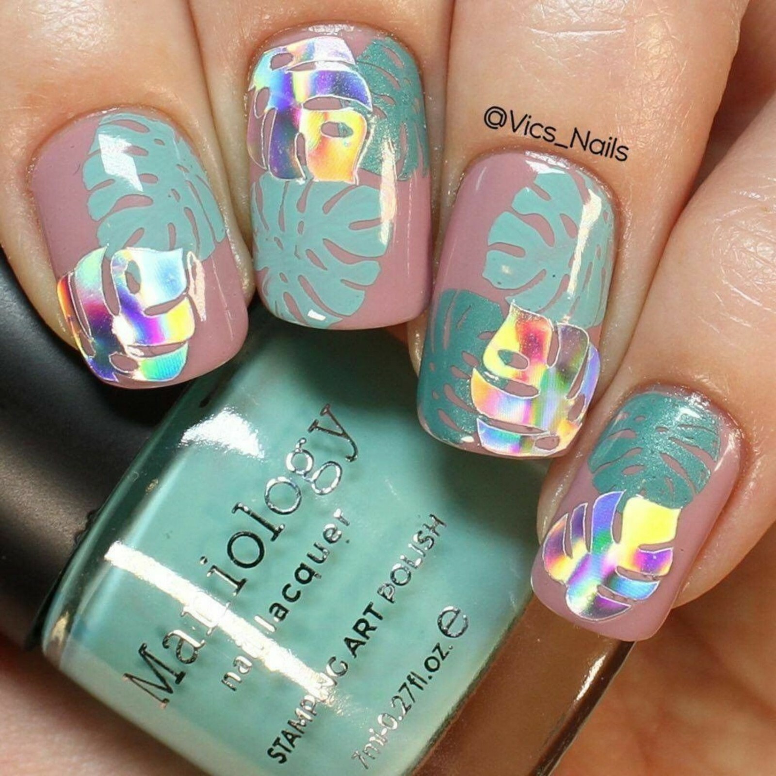 Botanical Garden Stickers (Holo) – Daily Charme Collaboration, Nail Stickers