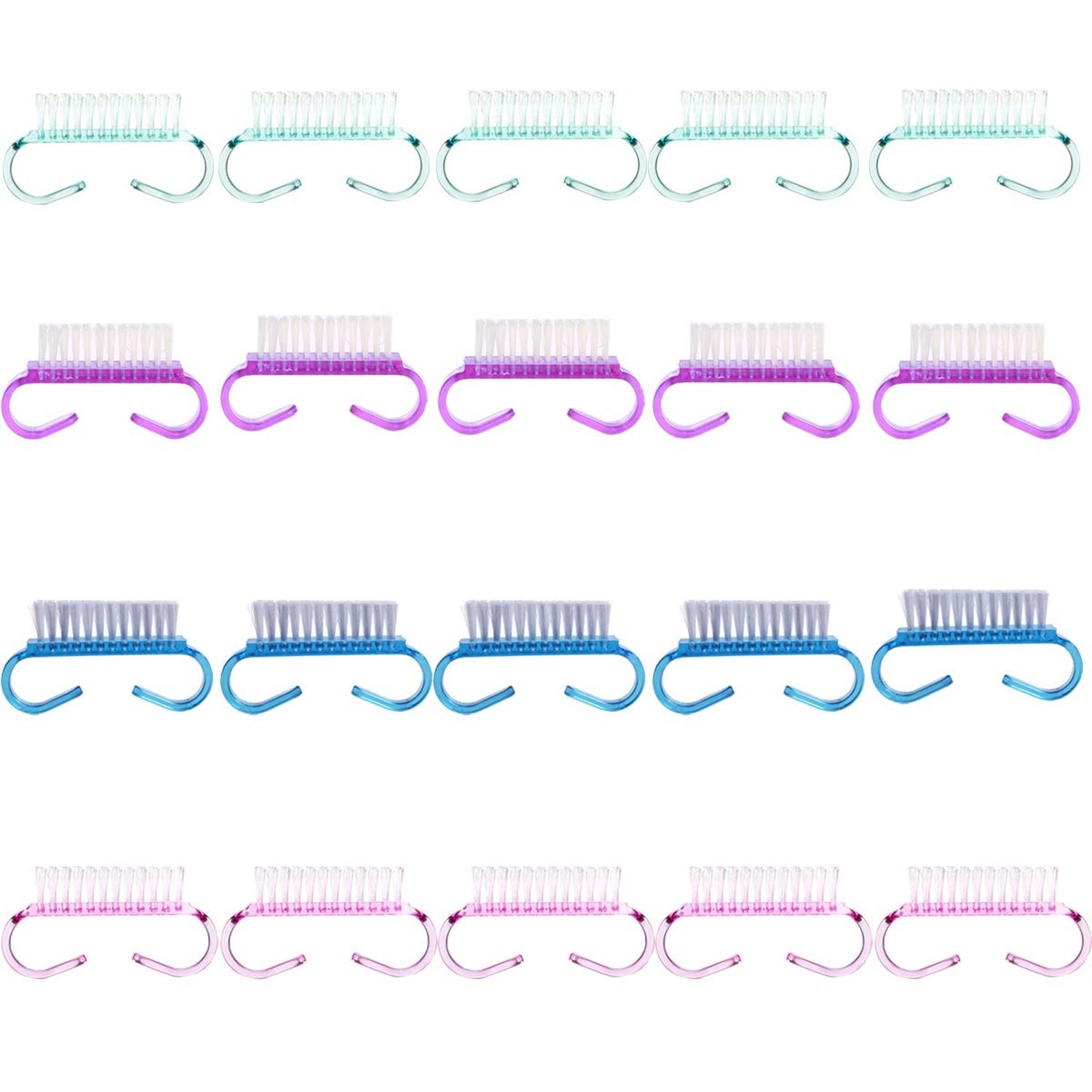 20PCS Handle Grip Nail Brush, Christmas Thanksgiving Gifts for Women Girls