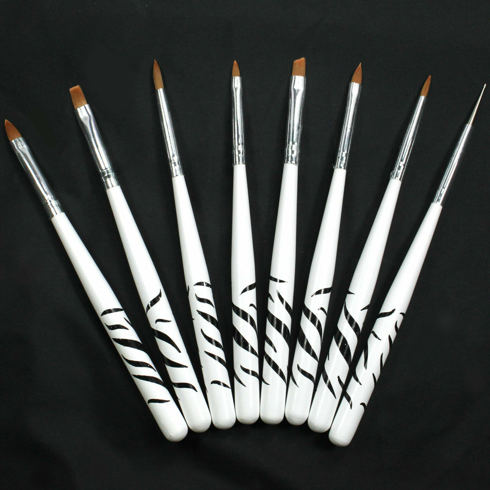 Nail Art Brushes Set 3D Nail Extension Brush Double Head Dotting Pen UV Gel Nail