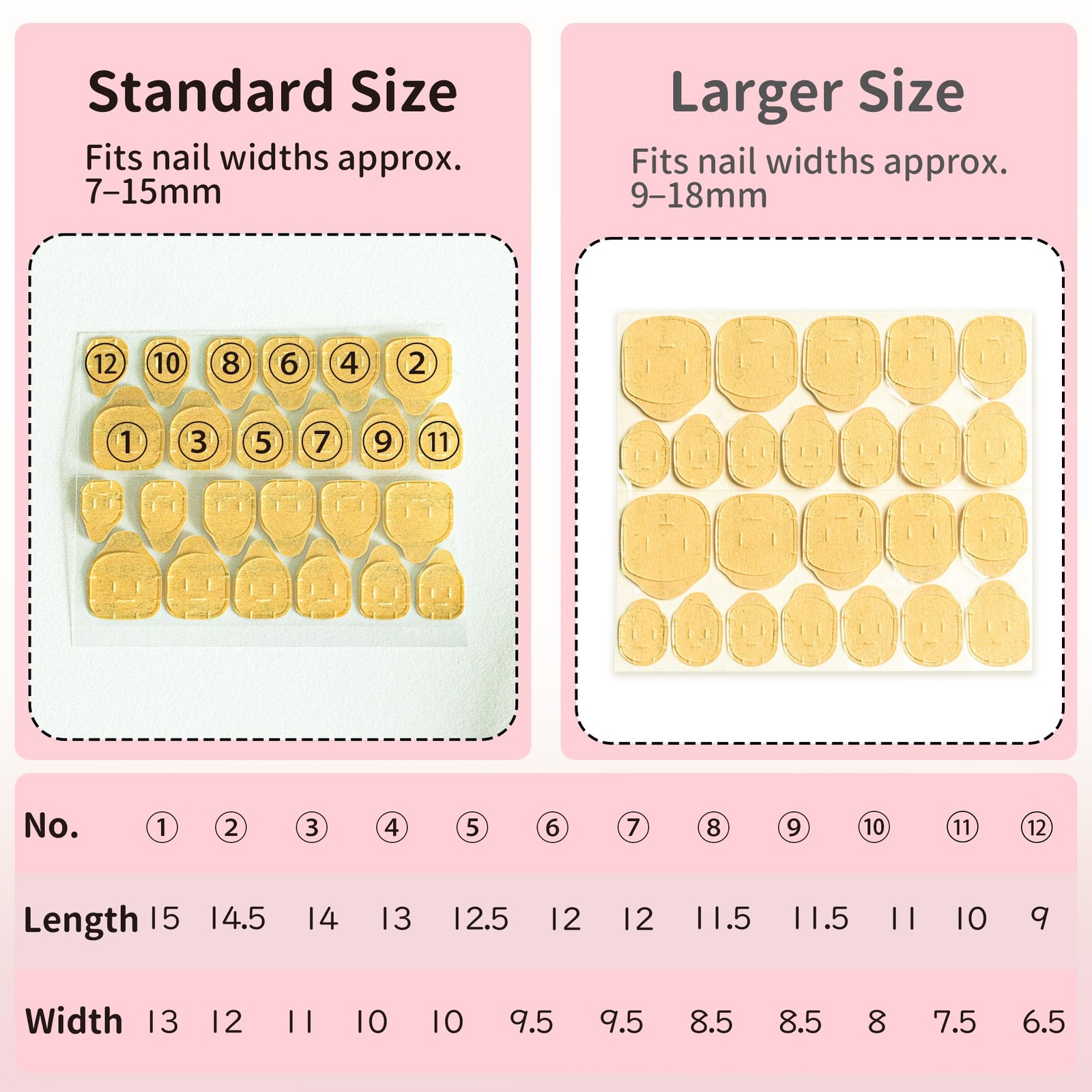 Nail Adhesive Tabs 600PCS Waterproof Double Sided Stickers