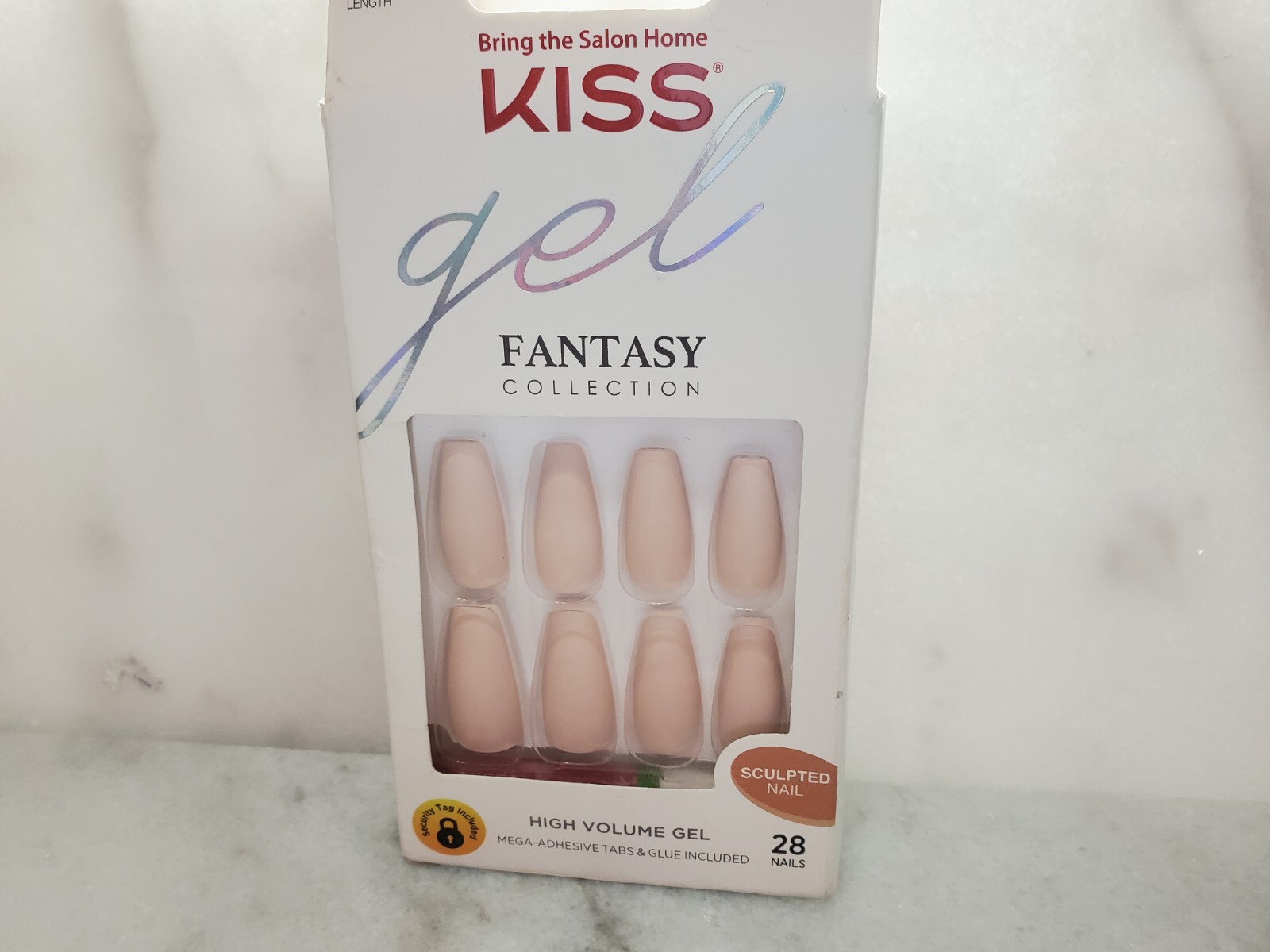 KISS Gel Fantasy Collection Sculpted Long Nail- Nude 79955 KGFS01