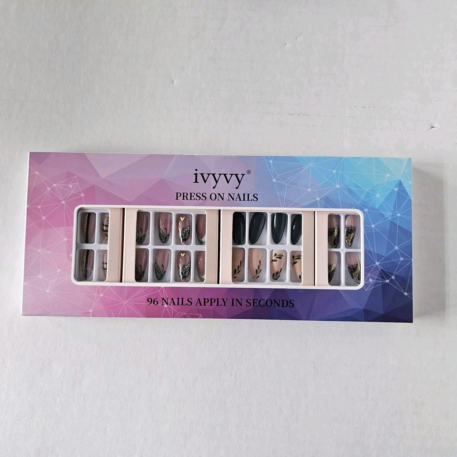 Press On Nails Lot Of 4 Box Bulk Assorted Bundle New Diy Womens Nail 96 Count