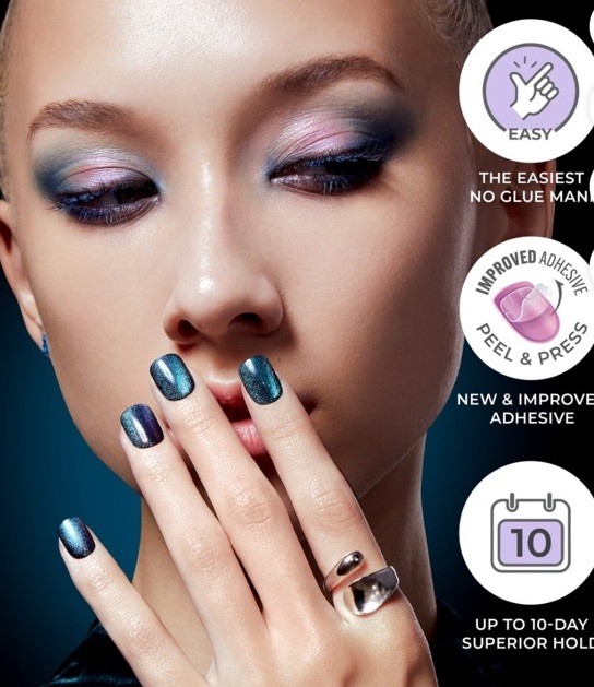 KISS imPRESS💅Color FX Short Squoval Press-on Nails Green “Better Things” 30Pcs