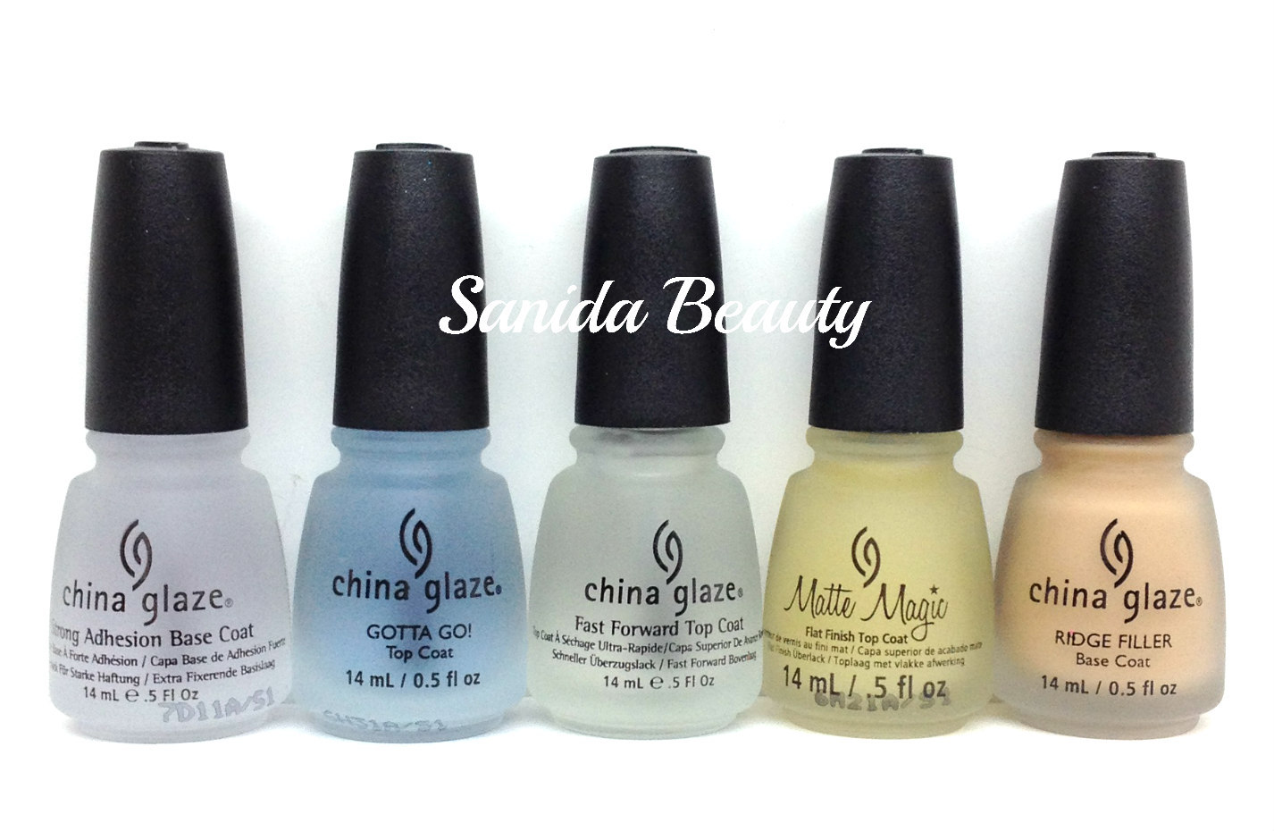 China Glaze – NAIL TREATMENTS – Base/Top Coat – 14ml/ 0.5OZ – Pick Your Choice