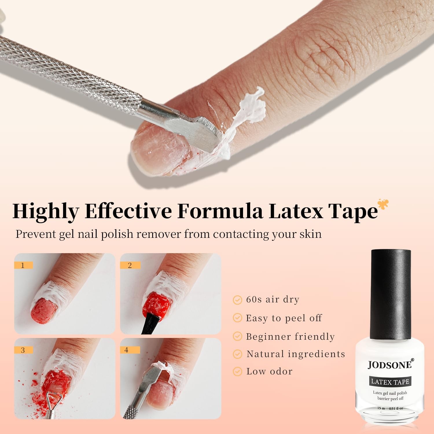 JODSONE Gel Nail Polish Remover Kit – Set with 15ml A04