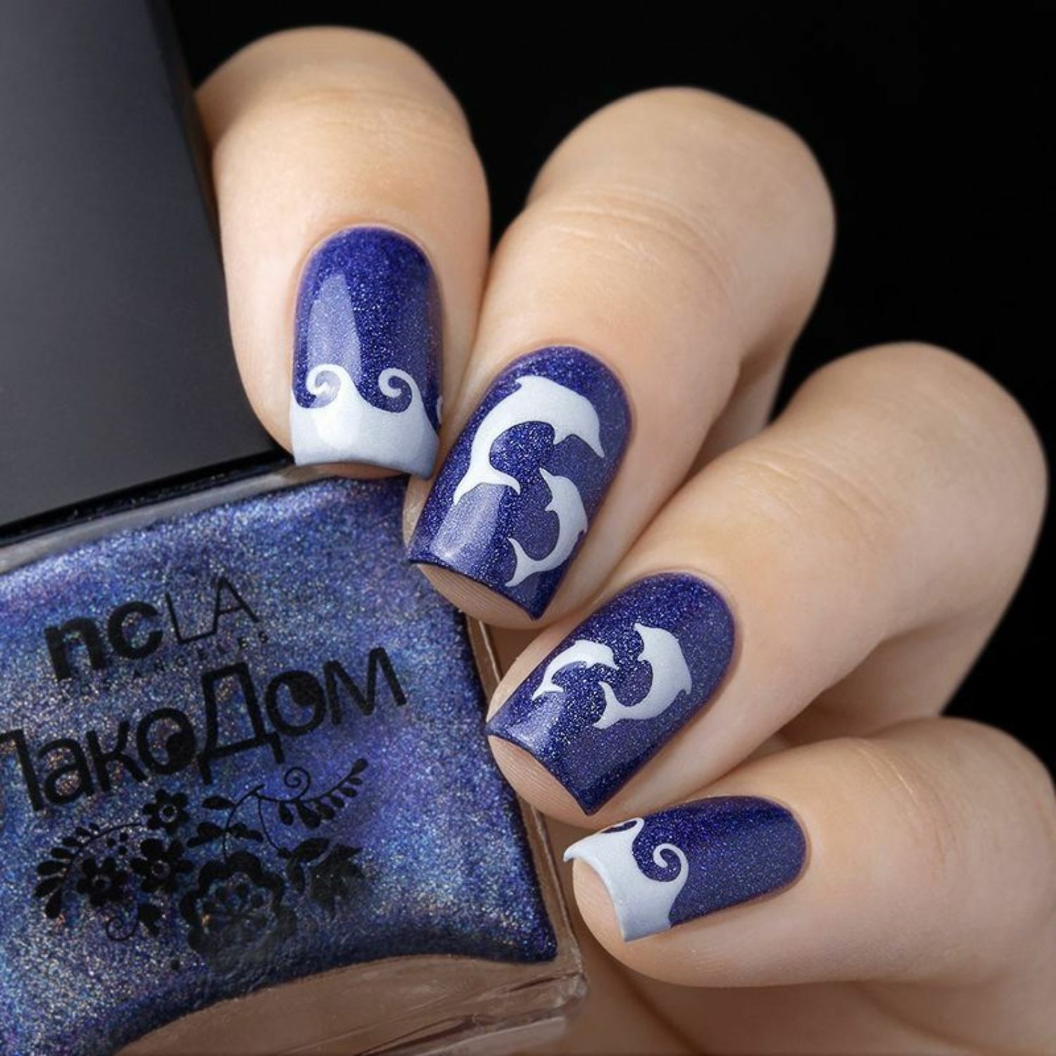Dolphins Stencils for Nails, Nail Stickers, Nail Art, Nail Vinyls