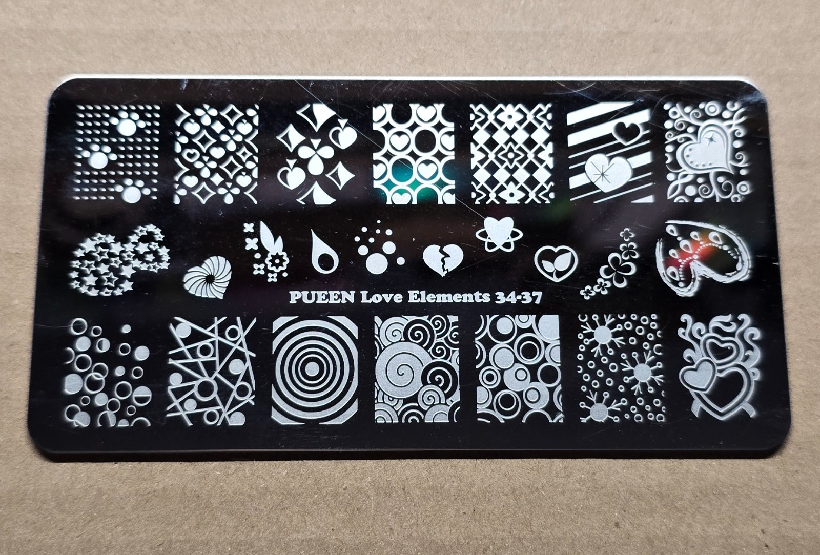 PUEEN Nail Party Marble Paradise Fairytale Nature Love Fancy Nail Stamping Plate