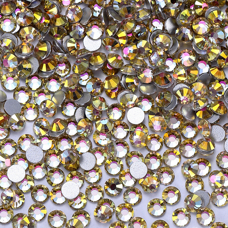 Silks Moonlight Glass Rhinestones FlatBack Gems for Nail Clothe Craft Decoration