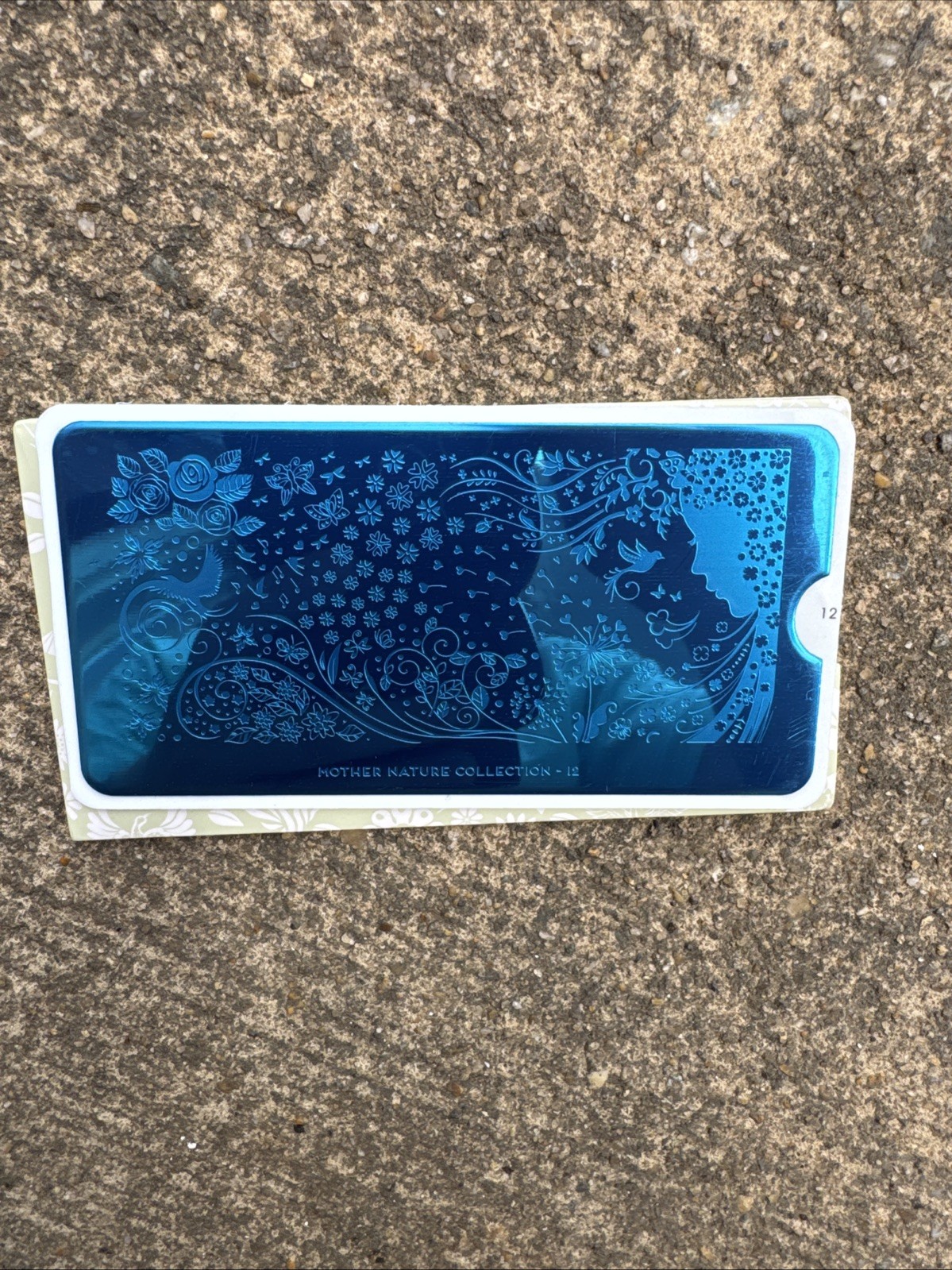 Mother nature, stamping nail art plate Number 12