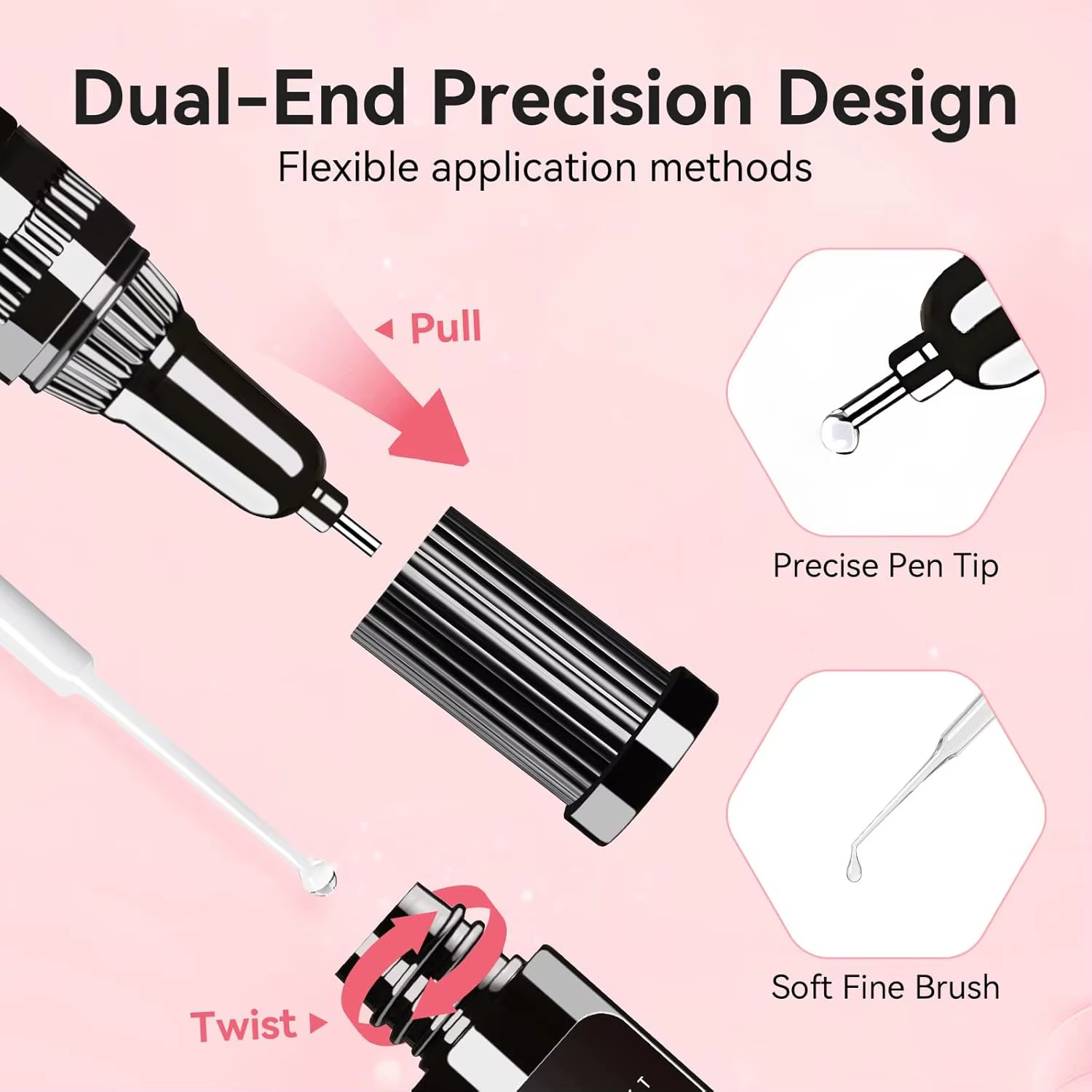 Nail Rhinestone Glue, Gel Nail Glue for Rhinestones for 3D Design Super Strong A