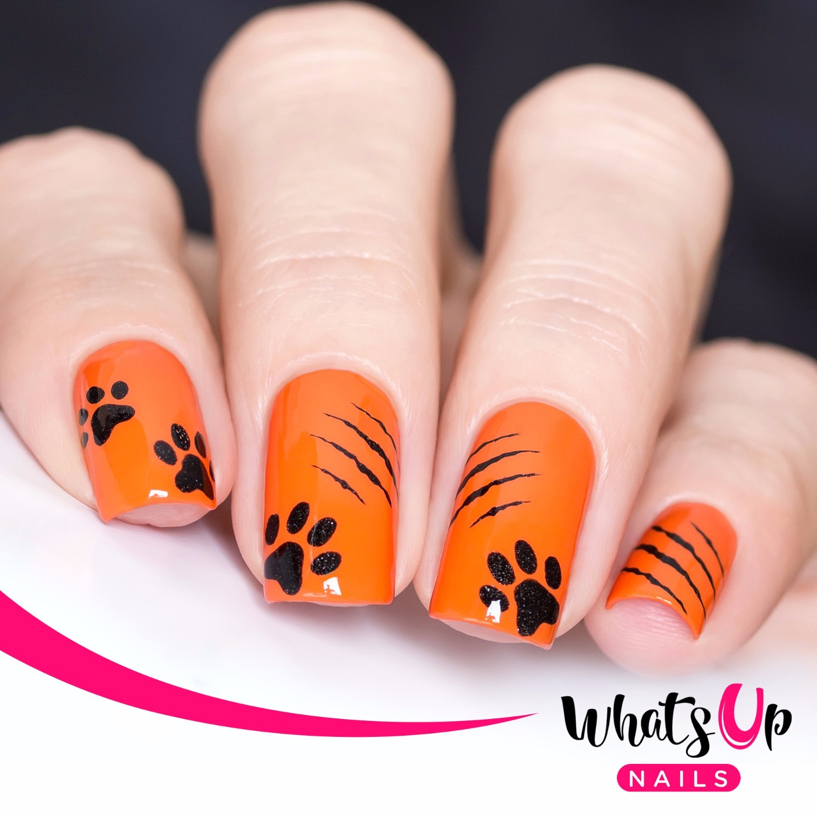 Kitty Scratch Stencils for Nails, Halloween Nail Stickers, Nail Vinyls